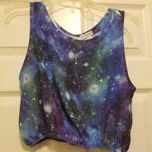 Galaxy crop top